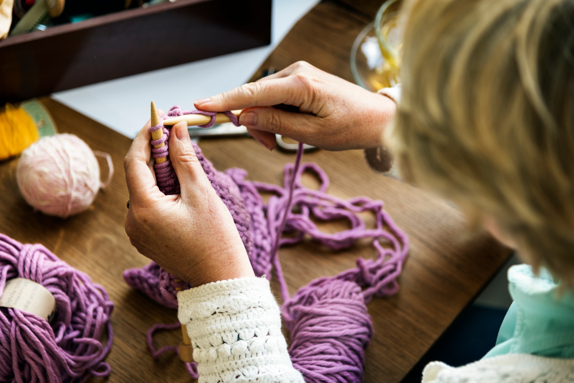 Crochet Craft Stitch Yarn Handmade Hook Concept